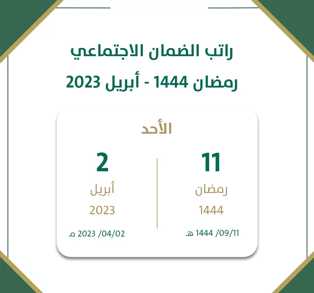 نزول راتب الضمان الاجتماعي المطور أبريل 2023  في السعودية وخطوات الاعتراض