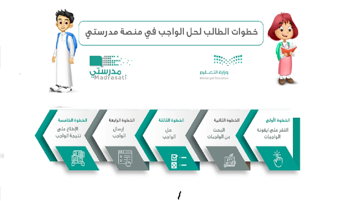 طريقة إضافة واجب في منصة مدرستي السعودية