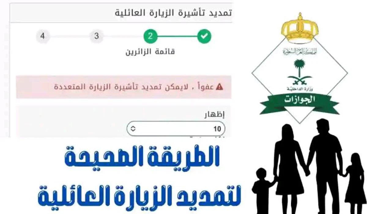 بالخطوات .. كيفية تقديم طلب تمديد الزيارة العائلية والشروط الواجب توافرها 1446 في السعودية