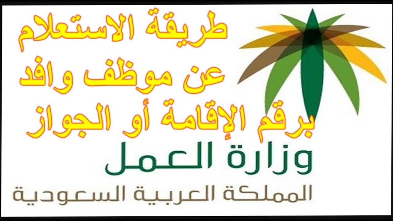 الاستعلام عن موظف وافد مكتب العمل 2023  في السعودية وكيفية تغير مهنه الوافد